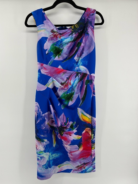 Joseph Ribkoff Dresses & Skirts - Joseph Ribkoff Blue Floral-Print Midi Dress